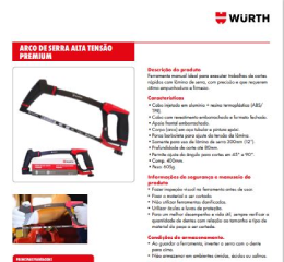 Arco de Serra Alta Tensão W-Max